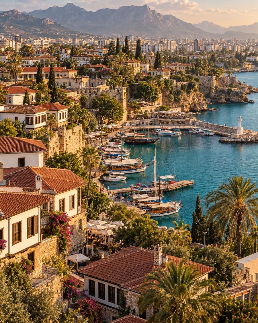 Минарет Йивли и крыши старого города Калеичи